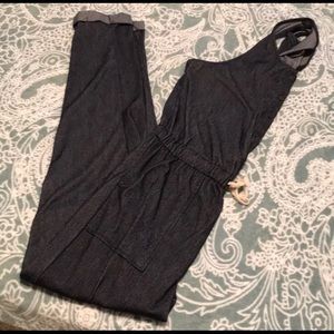 Soft denim-look jumpsuit